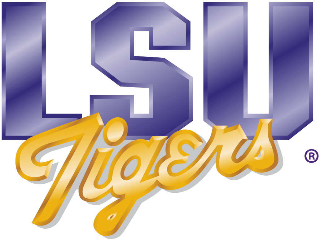 LSU Tigers 1990-2001 Primary Logo vinyl decal